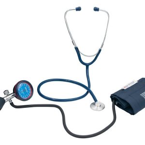 Kit Bauma Con Estetoscopio Simple - Medimetrics 5763 Azul