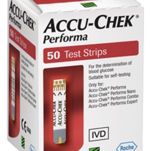 Tiras Reactivas Accu-chek Performa Caja Con 50 Unidades Color Rojo