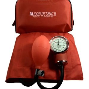 Baumanometro Aneroide Doble Manguera Medimetrics 5880-Naranja