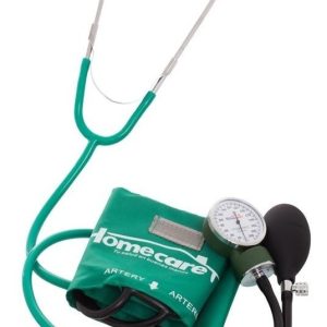 Kit Baumanometro Aneroide C/esteto Doble Color Verde