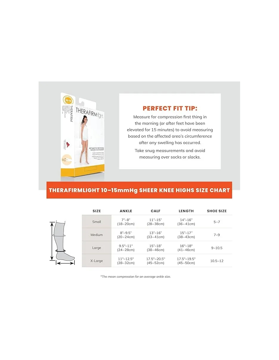 Tobimedia Compresión Suave 10-15mmhg Color Natural Therafirm - Imagen 3
