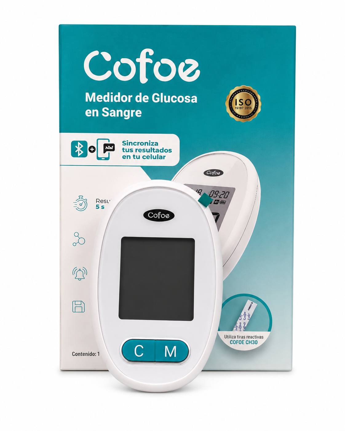 MEDIDOR DE GLUCOSA EN SANGRE COFOE CGH30 - Imagen 3