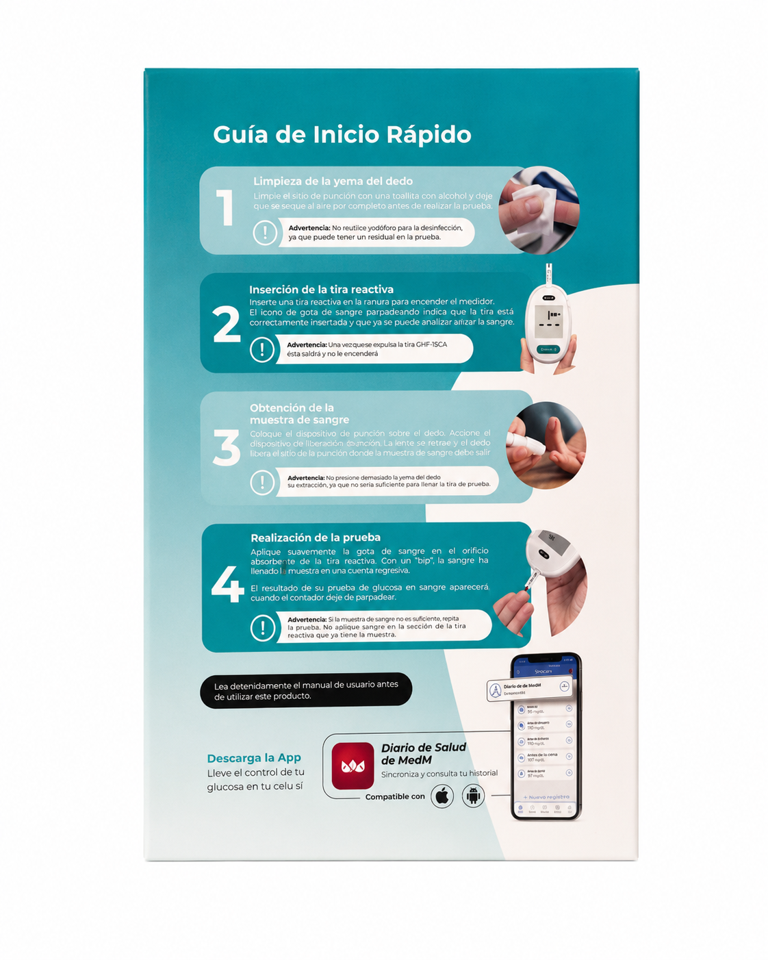 MEDIDOR DE GLUCOSA EN SANGRE COFOE CGH30 - Imagen 4