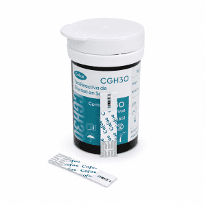 TIRAS REACTIVAS DE GLUCOSA EN SANGRE COFOE CGH30
